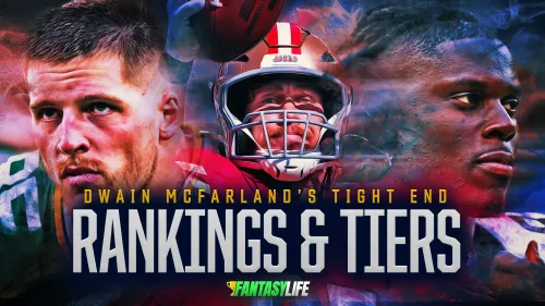 Tight End Rankings and Tiers For Fantasy Football 2025: Brock Bowers, George Kittle, and More