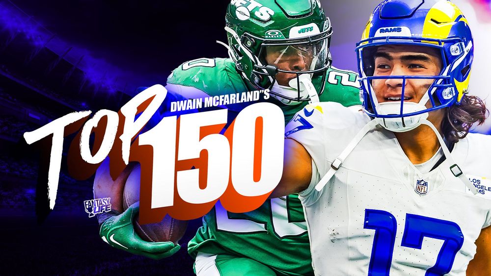 Fantasy Football Rankings. Dwain McFarland's Top 150 for 2024.
