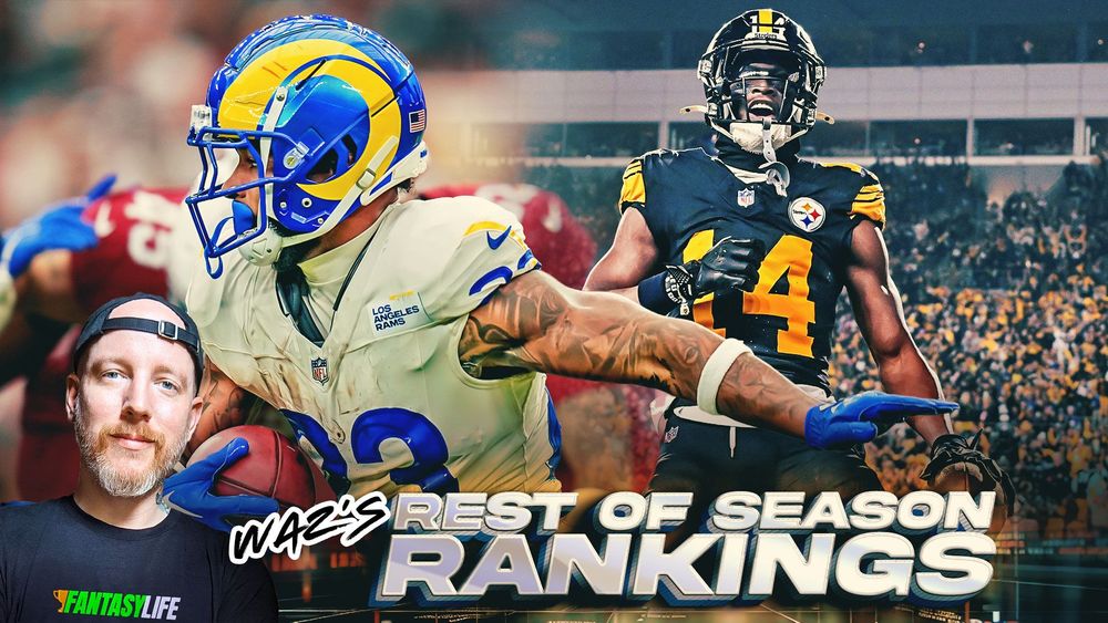 Week 11 Rest of Season Fantasy Football Rankings Updates: George Pickens WR1?