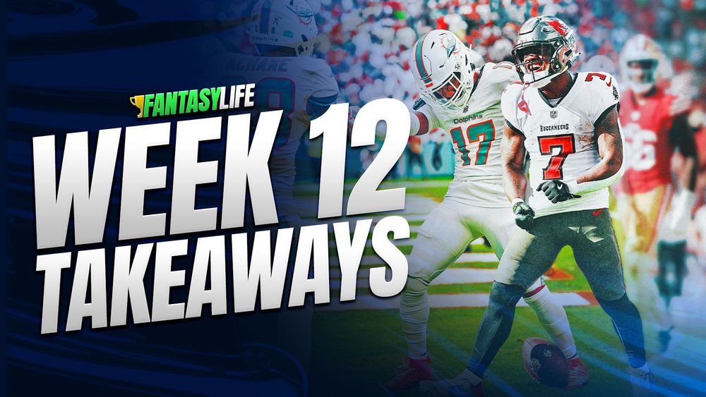 Week 12 Fantasy Football Takeaways: Bucky Irving, Jaylen Waddle, and More