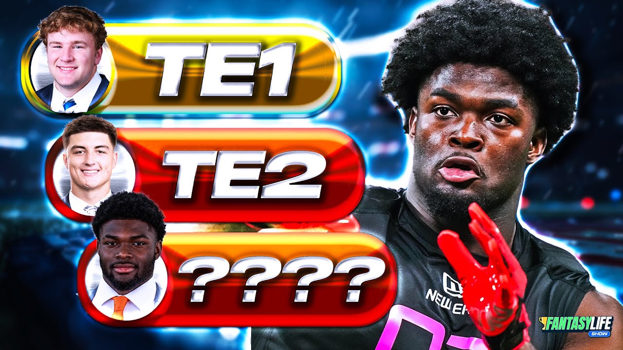 Top 5 Rookie TEs in the 2025 NFL Draft (Film vs. Analytics Rankings!)