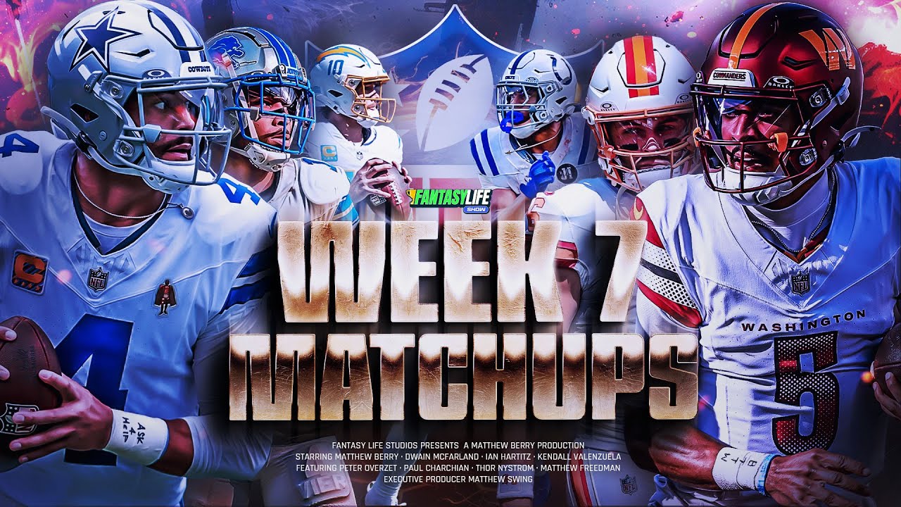 Breaking Down Every Week 7 Matchup for Fantasy Football